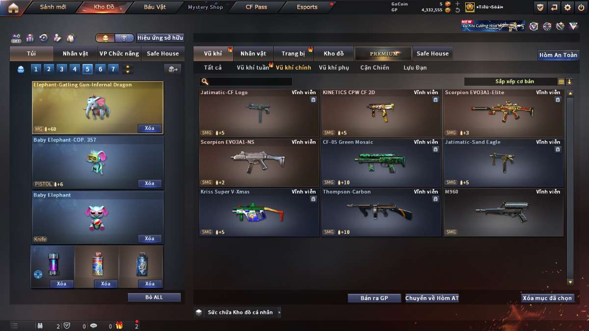 shop acc cf uy tin gia re